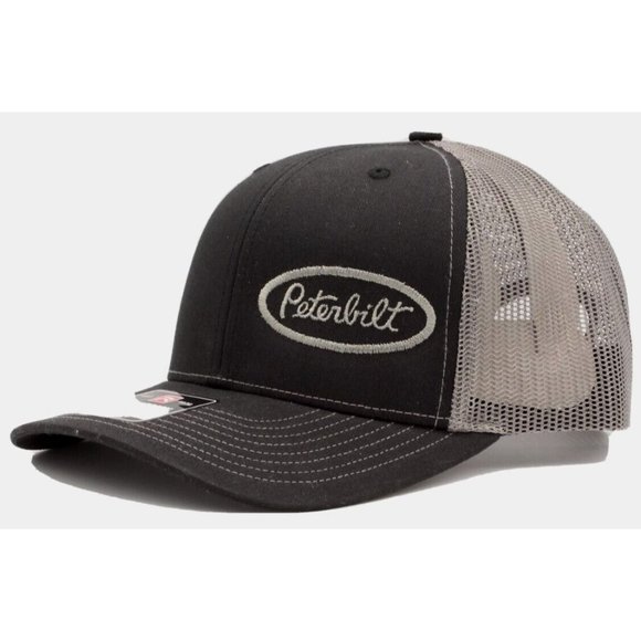 Richardson Other - Peterbilt Trucker Hat - Black / Charcoal Richardson 112 Snap Back Hat